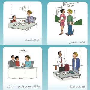 کارتهای تربیت سالم در مدرسه